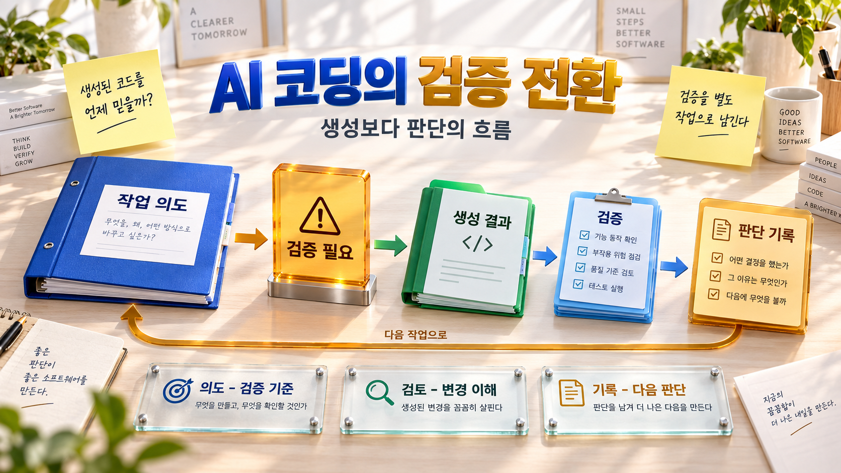 AI 코딩 보조의 감독 업무 전환과 검증 슬롯 설계