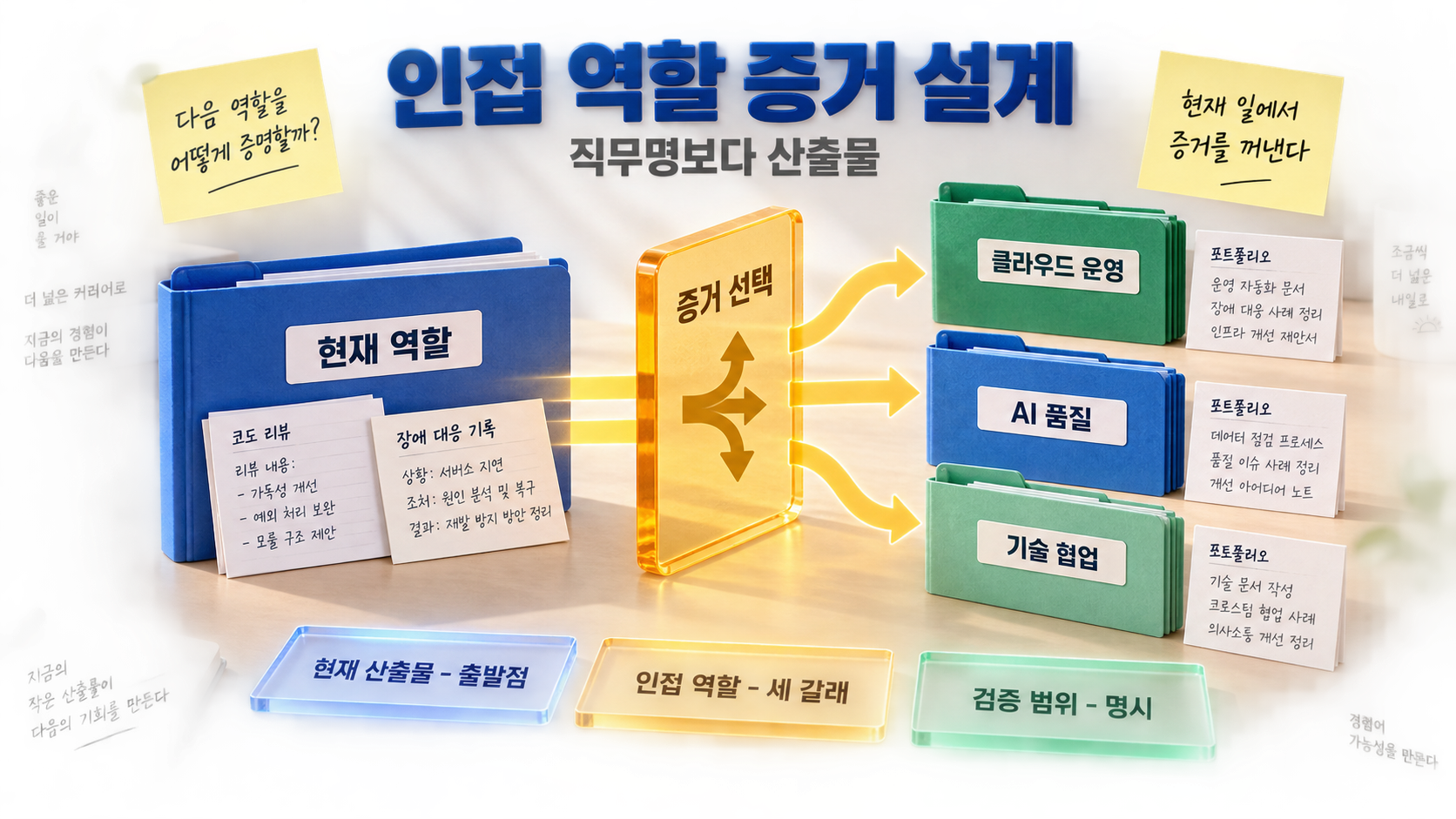 인접 역할 증거 포트폴리오 설계