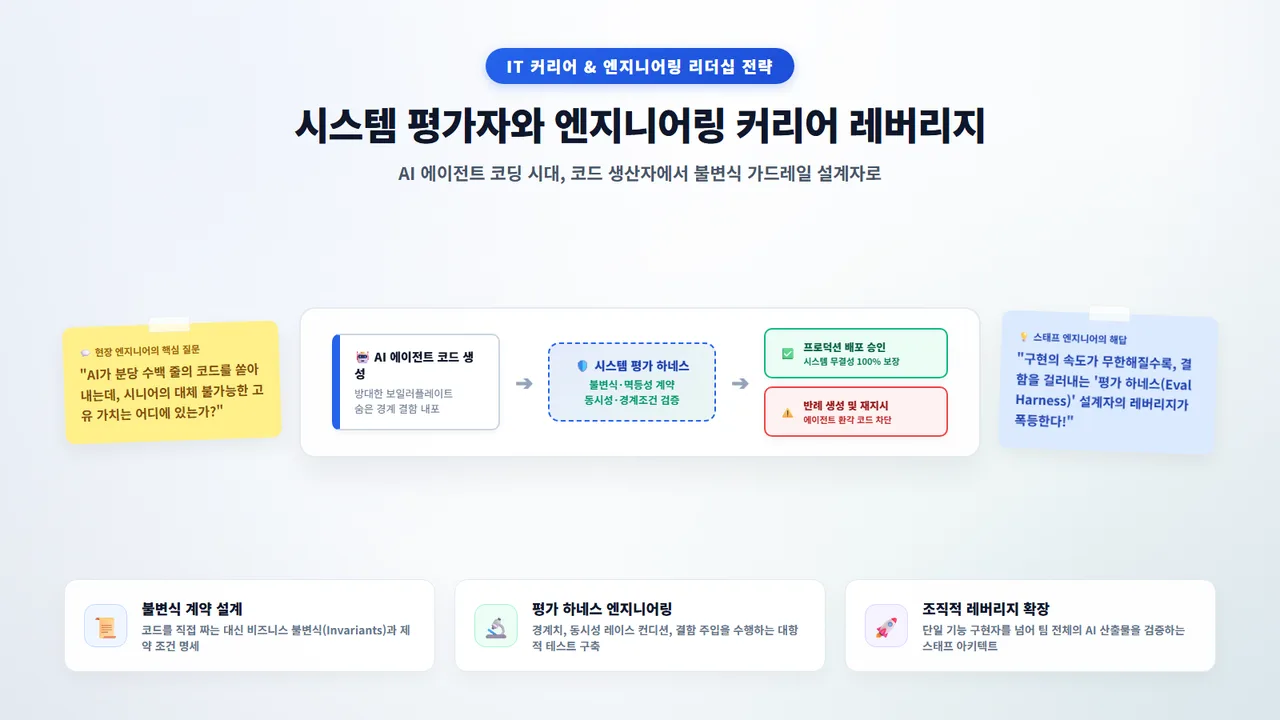 AI 코딩 도구 도입 환경의 시니어 엔지니어링: 평가 하네스(Eval Harness) 구축과 검증 가이드